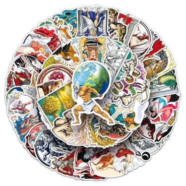 Imagem de Adesivos, personagens da mitologia grega antiga, 51 unidades - yiweisa