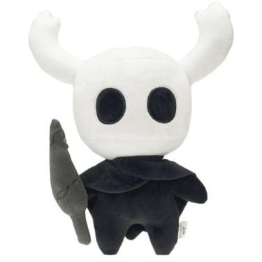 Imagem de Boneca de pelúcia Hollow Knights preta branca 30cm - yiweisai
