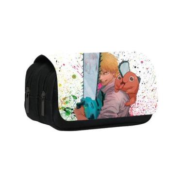 Imagem de Estojo de lápis Cartoon Anime Chainsaws Mans Large Capacity - yiweisai