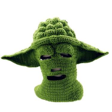 Imagem de Chapéu de cosplay Yodas Costume Headwear Warm Soft Cozy para crianças/