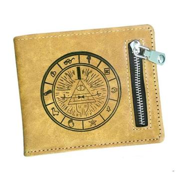 Imagem de Carteira, bolsa de moedas, couro, bifold, Gravitys Falls Anime - Yiwei
