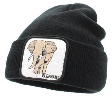 Imagem de Chapéu de malha Elephants Anime Winter Warm Unissex em fibra acrílica 