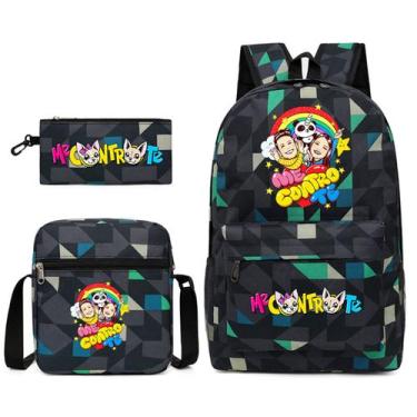 Imagem de Mochila escolar Set Me Controla: 3 unidades com bolsa de ombro - yiwei
