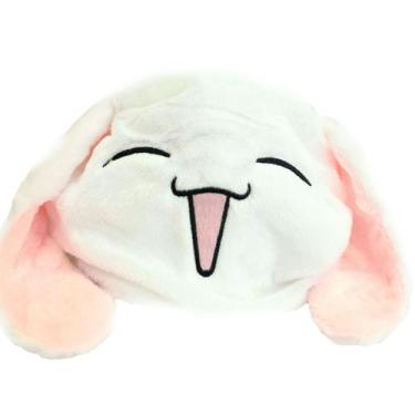 Imagem de Boné de sol Hat Wing White Plush Anime Cartoon Cosplay Unissex - Yiwei