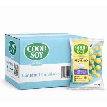 Imagem de Kit 12 Snacks De Soja Goodsoy S/ Gluten Sabor Requeijao 25G