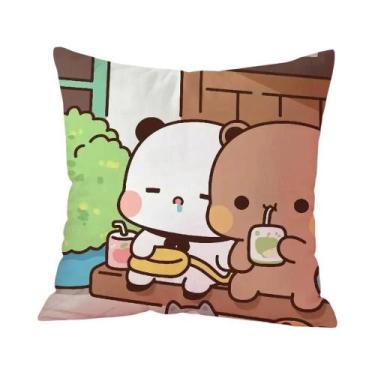 Imagem de Capa De Almofada Bubu Dudu Com Estampa Estampada Para Sala De Estar, C