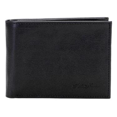 Imagem de Carteira Masculina 100% Couro Legítimo Preta Nobre 06-Masculino