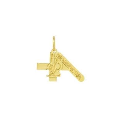 Imagem de Pingente Profissão Biomedicina E Placa Escrita - Brilhante Folheados