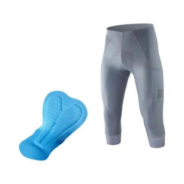 Imagem de Calças De Ciclismo Masculinas De Secagem Rápida 3/4 Com Almofada De Ge