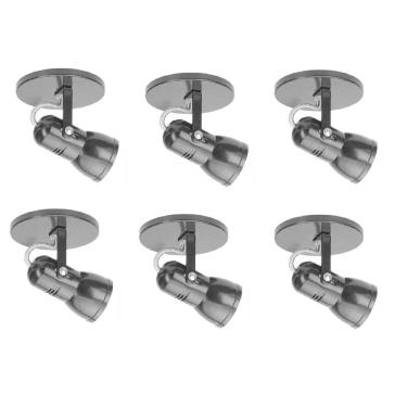 Imagem de Kit 6x Spot Par20 Bulbo Led 527/1 Hiperlight Preto