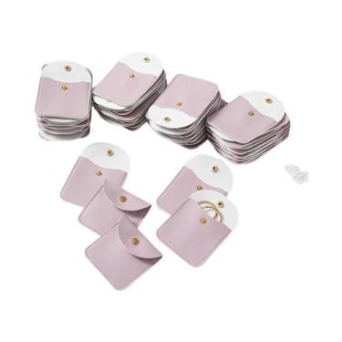 Imagem de Sacos De Embalagem De Joias Em Couro PU 50pcs Sacos De Presente Para C