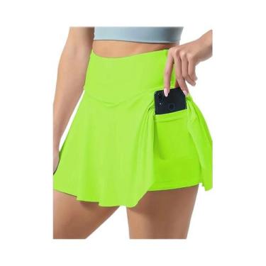 Imagem de Saia De Tênis Plissada De Cintura Alta Para Mulheres, Rápido Secagem, 