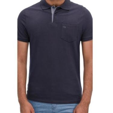 Imagem de Camisa Polo Manga Curta Masculina 007000002 Slim Ogochi Marinho-Masculino