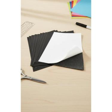 Imagem de 10 Folhas Imã A4 Adesivada 0.3mm Preto - Versátil e Prática - Congratu