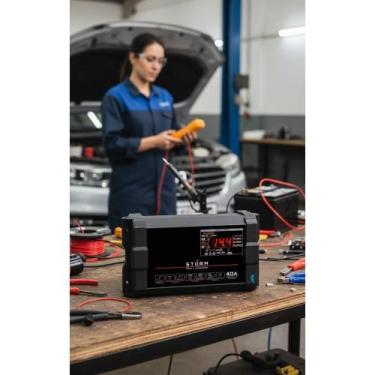 Imagem de Fonte Automotiva 40A CCA Inteligente Bivolt Preta - Congratulations St