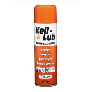 Imagem de Antiferrugem Spray 300ml Kell Lub Desengripante Lubrificante Remove Fe