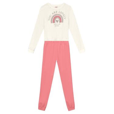 Imagem de Conjunto infantil menina de arco-íris com glitter Brandil