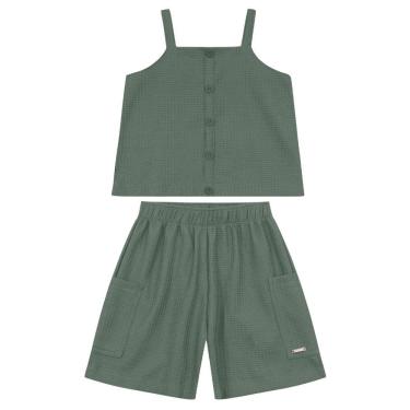 Imagem de Conjunto infantil menina em moletinho quadrilê Brandili