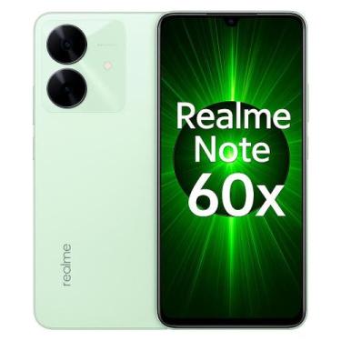 Imagem de Smartphone Celular Realme Note 60x, 128GB, 4GB RAM, Tela 6,72 polegada