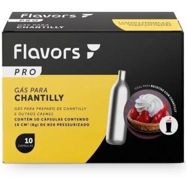 Imagem de Cápsula De Gás N2o P Chantily Caixa 10 Ampolas Garrafa Sifão - Congrat