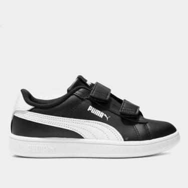 Imagem de Tênis Infantil Puma Smash 3.0, Preto, 32