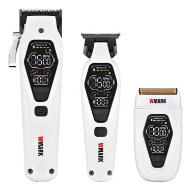 Imagem de Combo Máquina de Cortar Cabelo, Aparador e Barbeador NG 7602 Uso Profissional Lâmina Aç...