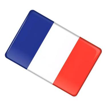 Imagem de Adesivo Resinado Bandeira da França Carro/Moto - SPTS