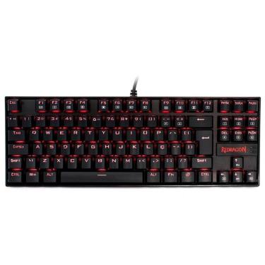 Imagem de Teclado Mecânico Gamer Redragon Kumara, Anti-Ghosting, LED Vermelho, Switch Outemu Red,...