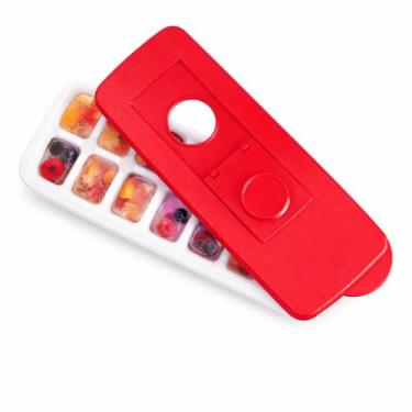 Imagem de FORMA DE GELO VERMELHA DA TUPPERWARE 14 Cubos, organização