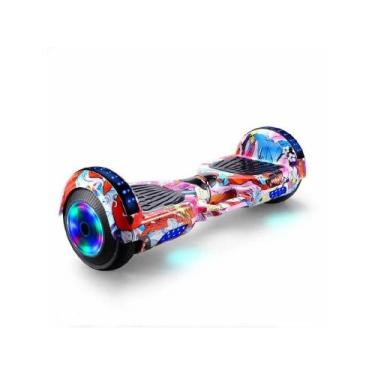 Imagem de Skate Elétrico Hoverboard Roda 6.5'' Poleg. C/ Led Bluetooth - Smart B