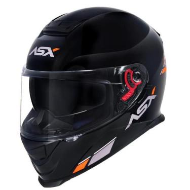 Imagem de Capacete Unisex ASX Eagle SV Solid Fosco Preto Grafite Vermelho Mascul