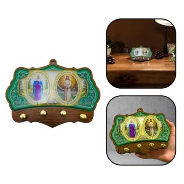 Imagem de Porta Chaves De Parede Nossa Senhora das Lágrimas e Jesus Manietado Ma