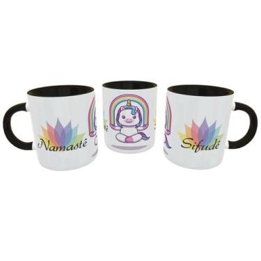 Imagem de Caneca Unicórnio Malcriado Namastê Sifudê Presente Divertido - Geek Vi
