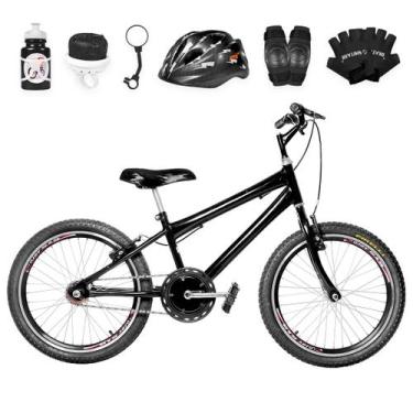 Imagem de Bicicleta Infantil Masculina Aro 20 Aero + Kit Proteção - FlexBikes, P