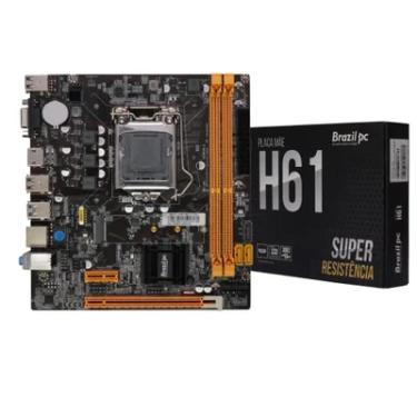 Imagem de Placa-Mãe Brazilpc Bpc-H61m.2-Tg, LGA  1155, DDR3, Chipset Intel H61, M.2, USB, HDMI/VG...