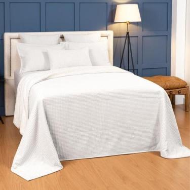 Imagem de Cobertor Piquet/Sherpa Casal Dupla Face Lavive - Bege, Branco