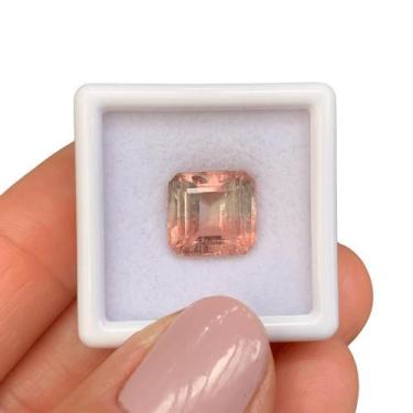 Imagem de Turmalina Bicolor Rosa Baguete EmeraldCut 4,93ct - ENE2ESE