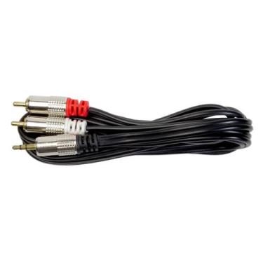 Imagem de Cabo P2 Stereo 02 Rca Metal 1,8m Storm