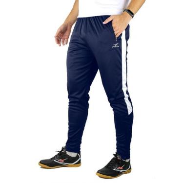 Imagem de Calça Esportiva e Treino Slim Finta Preto, GG, Azul