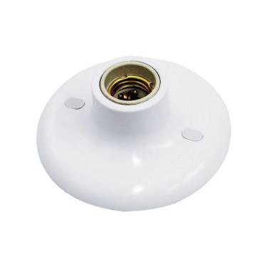 Imagem de Plafon economic e-27 saco plástico branco/preto - TASCHIBRA, BRANCO