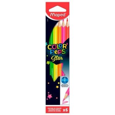 Imagem de Lápis de cor Color'Peps Star 6 cores 832003 - Maped