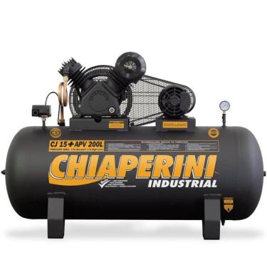 Imagem de Compressor de Ar CJ 15+ APV 2 Estágios Alta Pressão 175lbf-pol² 200L Bivolt Chiaperini
