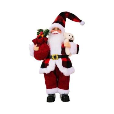 Imagem de Boneco De Pelúcia Gigante Do Papai Noel De 30cm Para Decoração De Nata
