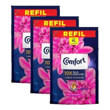 Imagem de kit 3 Amaciante Concentrado Comfort Brisa Elegante DOYPACK 900ml