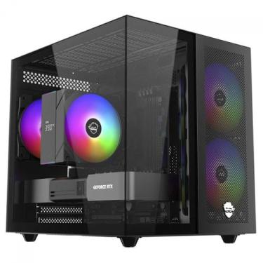 Imagem de Gabinete Gamer Ninja Kazan X3, Mini Tower, Vidro Temperado, M-ATX, USB