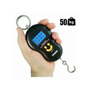 Imagem de Balança Digital Gancho Mala Bagagem Pesca 50 Kg - Balança Digital Mão