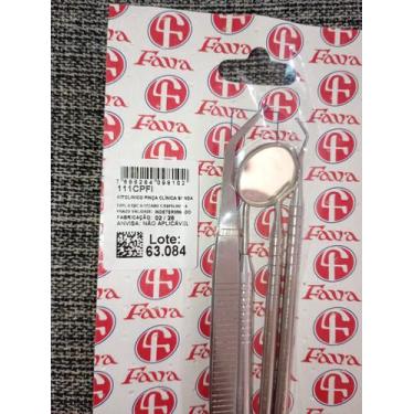 Imagem de Kit Clinico Inox Odonto Pinça Espelho Explorador Cureta Fava contem 4 