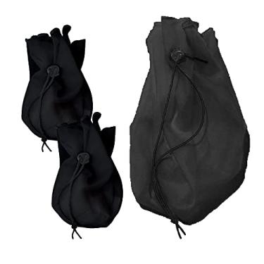 Imagem de Kit Coador Voal Preto 2 PP + 1 Médio Suco Verde Detox Kefir