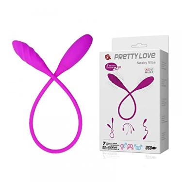 Imagem de Vibrador Duplo Flexível com 7 Modos de Vibração - PRETTY LOVE SNAKY VIBE - ES002