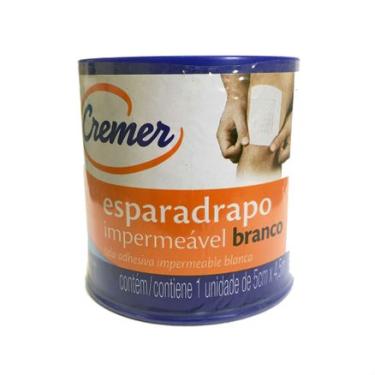 Imagem de Esparadrapo Cremer Branco Impermeável 5cm x 4,5m CREMER